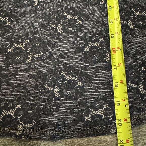 FANG Y2K top Sz M Lace Mandala Long Sleeve shirt Fairy Whimsy Sheer Made in USA - Picture 7 of 8